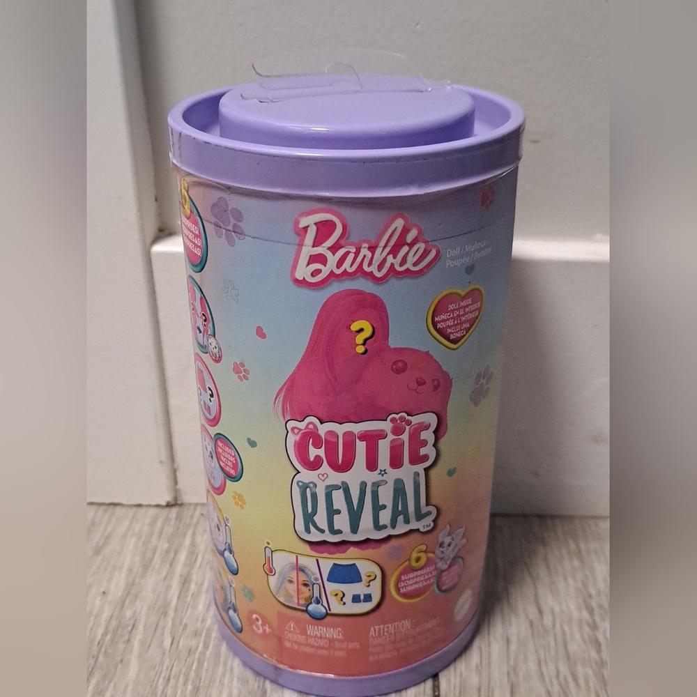 Brand New Barbie Cutie Reveal Doll Set with Purple Lid. Dream Color Series